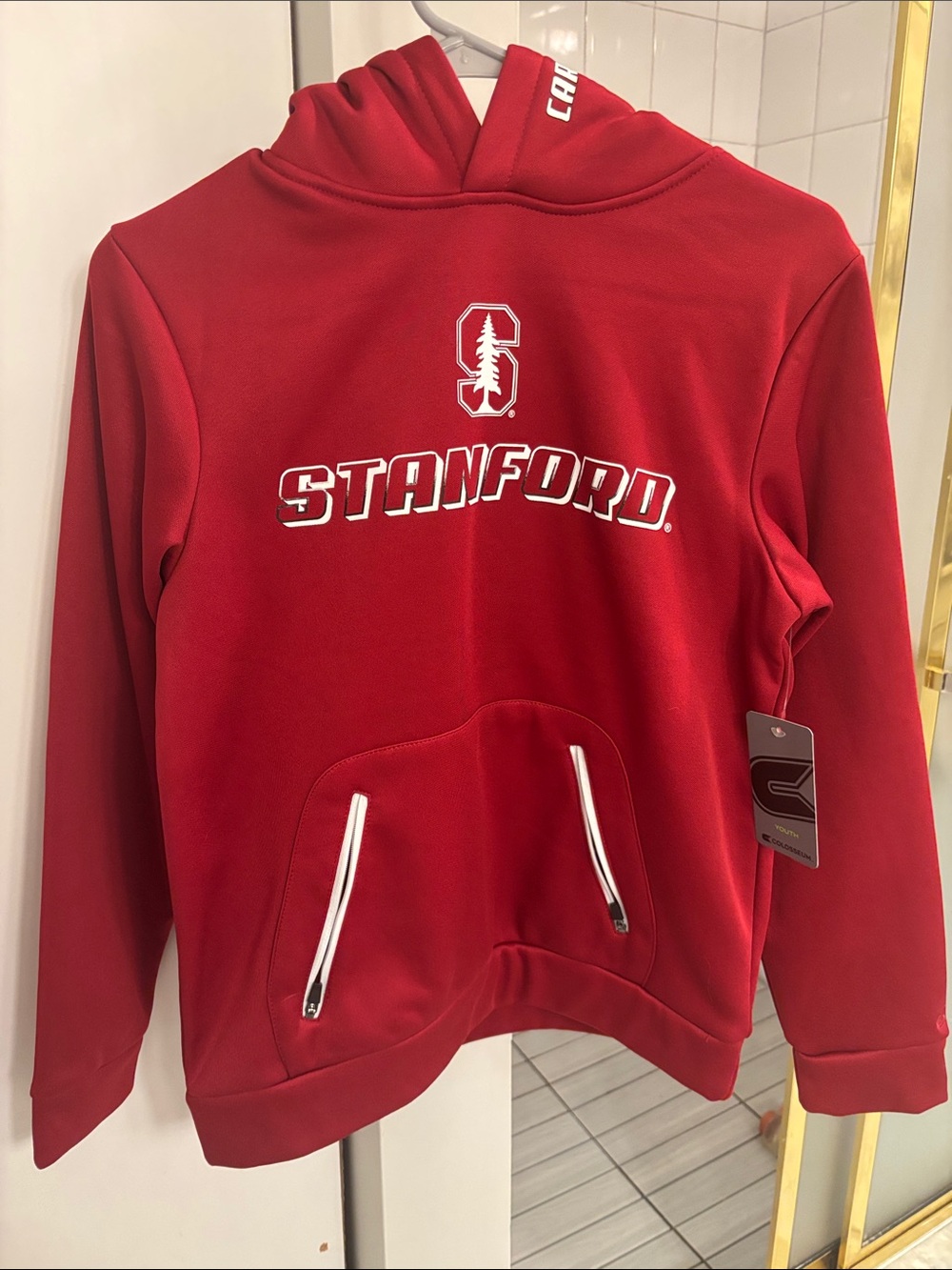 Colosseum Stanford Red Hooded Puffer Jacket